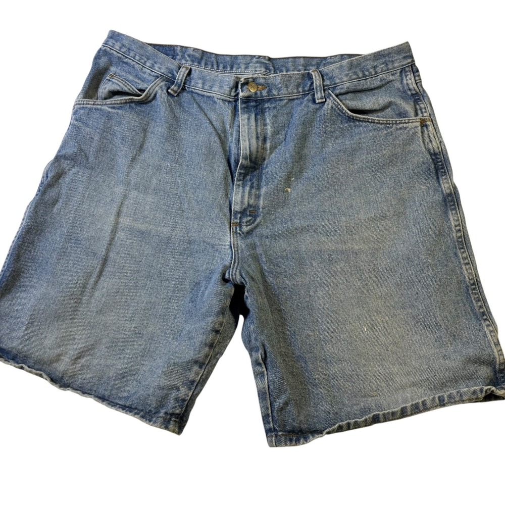Wrangler Hero Originals Denim Jean Shorts Jorts Mens Size 40 Blue Cotton‎ Y2K